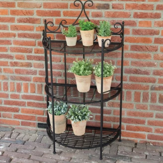 Planteholder Sammenleggbar Halvrund <strong>Gardenia</strong>  Sort