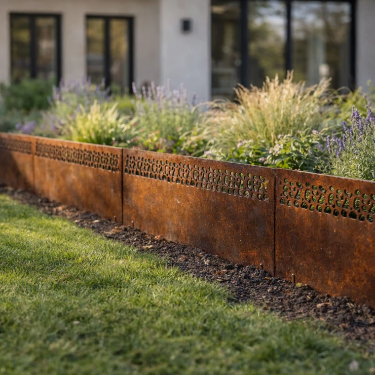 Bedkant Prikket Boundary Rust 100 cm