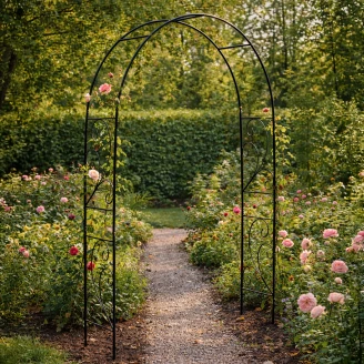 Rosenbue med dekorativt mønster <strong>Evergreen</strong>  Sort