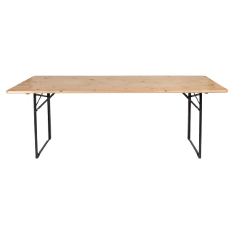 Hagebord <strong>Beam</strong>  Tre, Sort 220x70 cm