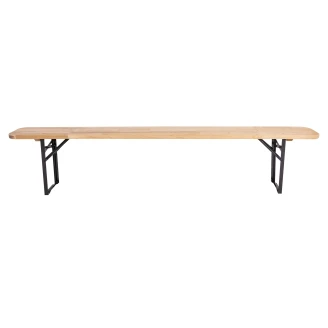 Hagebenk <strong>Beam</strong>  Tre, Sort 220x25 cm