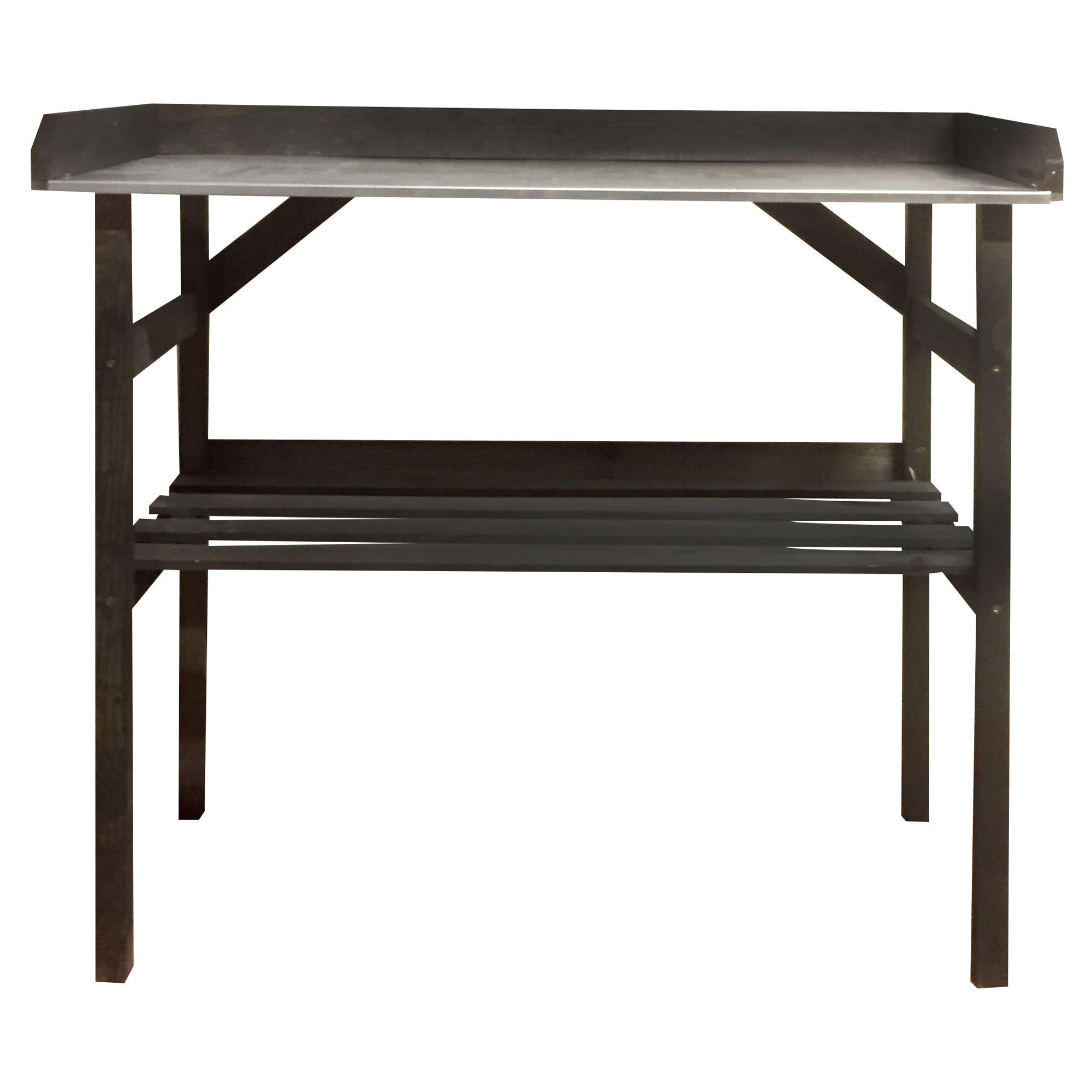 Plantebord Selwyn Sort, Galvanisert 38x78 cm