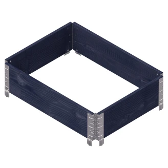 Plantekasse <strong>Terravia</strong>  Sort Træ 80x60 cm