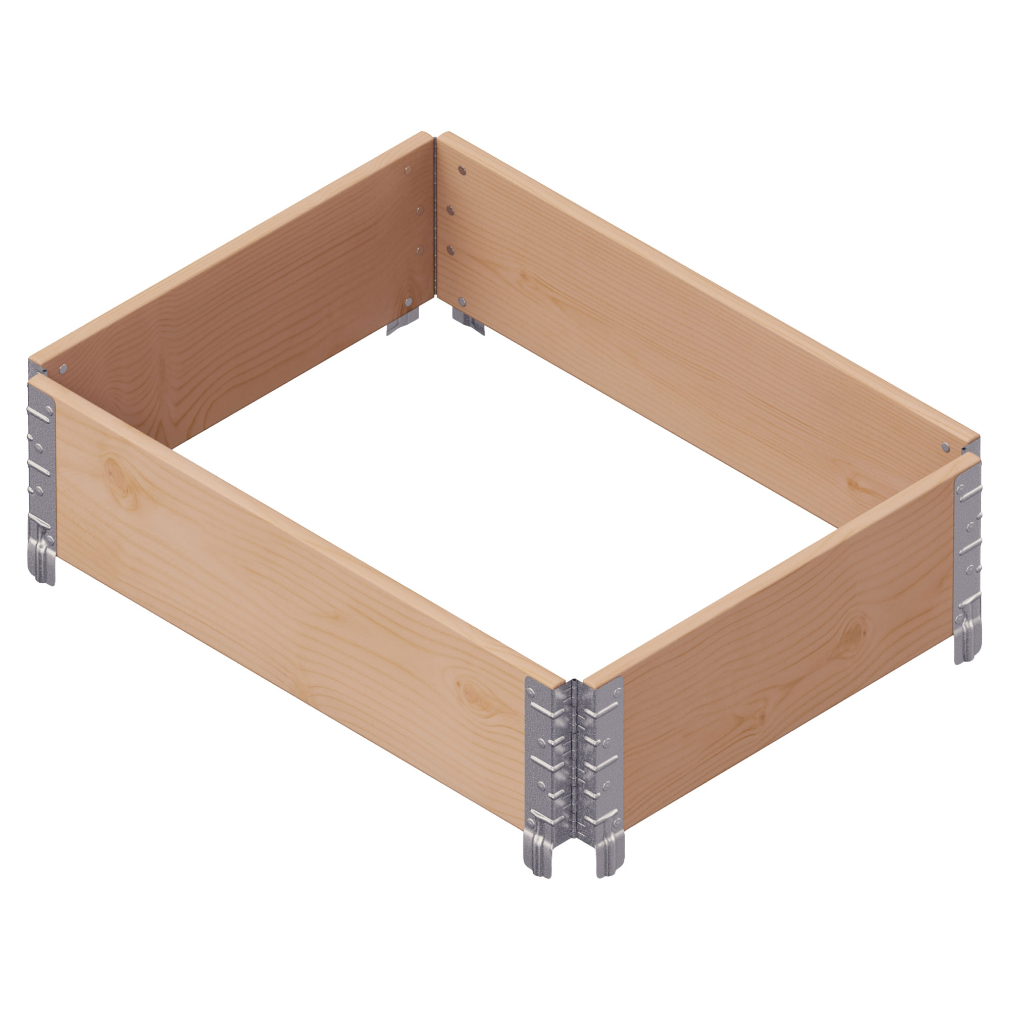 Plantekasse Terravia Brun Tre 80x60 cm