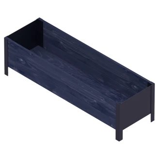 Plantekasse <strong>Florentis</strong>  Sort Træ 118x36 cm