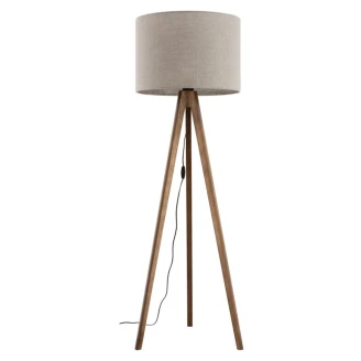 Gulvlampe <strong>Stellar</strong>  Valnøtt, Beige Matt