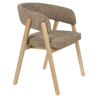 Zuiver Stol med Armlener <strong>Bright</strong>  Brun