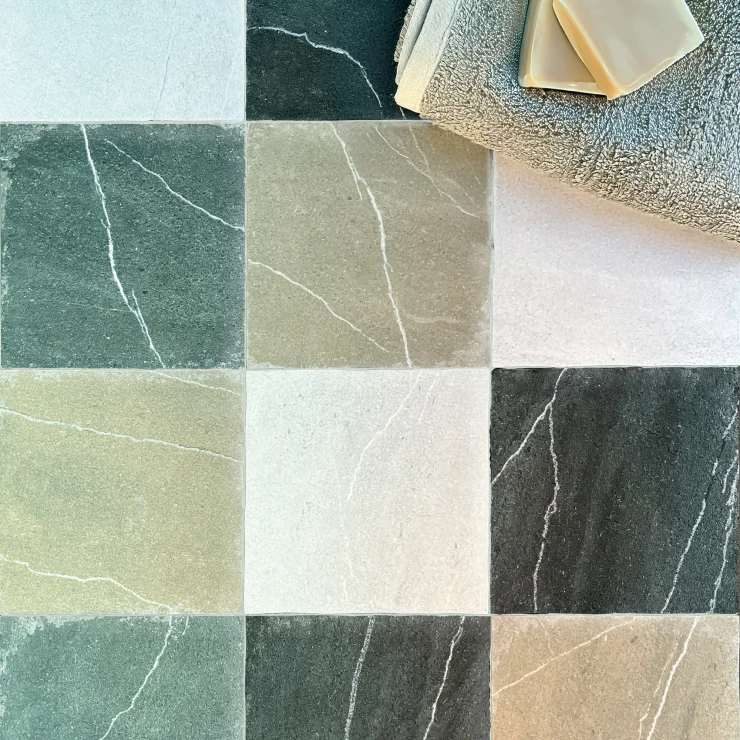 Gulvflis Fieldstone Beige Matt 20x20 cm