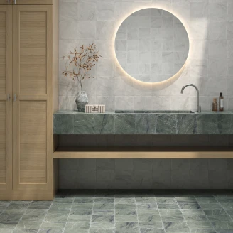 Gulvflis <strong>Fieldstone</strong>  Grønn Matt 20x20 cm