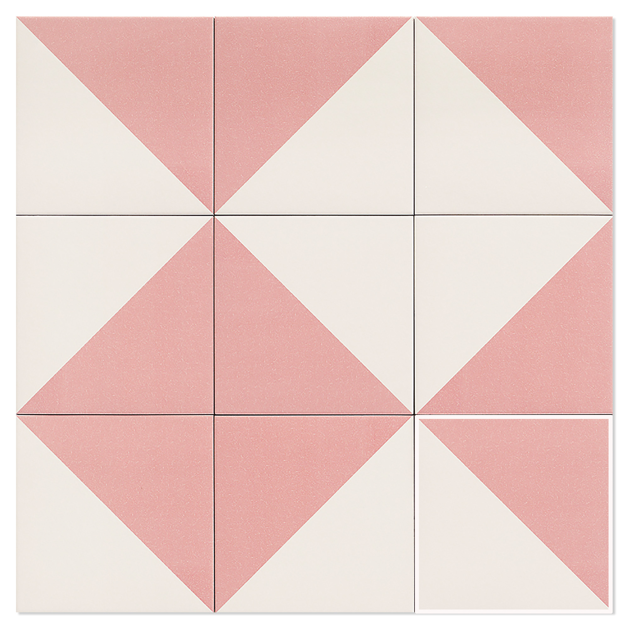 Mainzu Gulvflis Fired Middle Pink Matt 20x20 cm