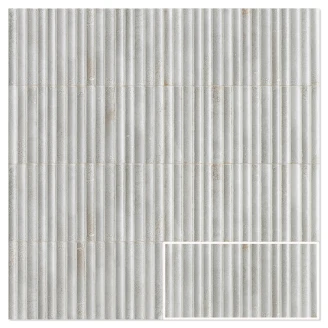Mainzu Veggflis <strong>Wynn</strong>  Hvit Blank 15x30 cm