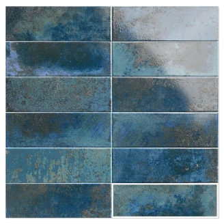 Mainzu Veggflis <strong>Bellagio Mainzu</strong>  Blå Blank 10x30 cm