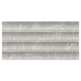Mainzu Marmor Veggflis <strong>Concav</strong>  Grå Matt-Relieff 15x30 cm