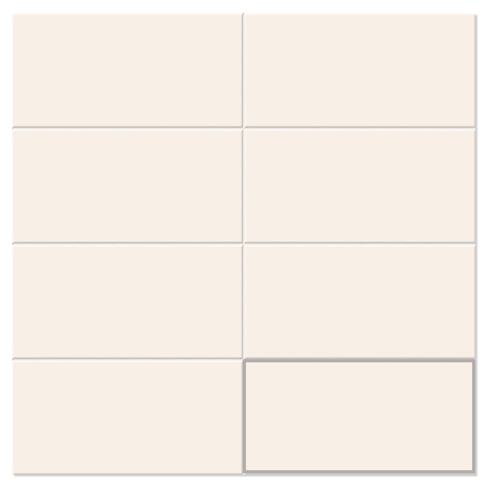 Mainzu Veggflis Chroma Hvit Matt 15x30 cm