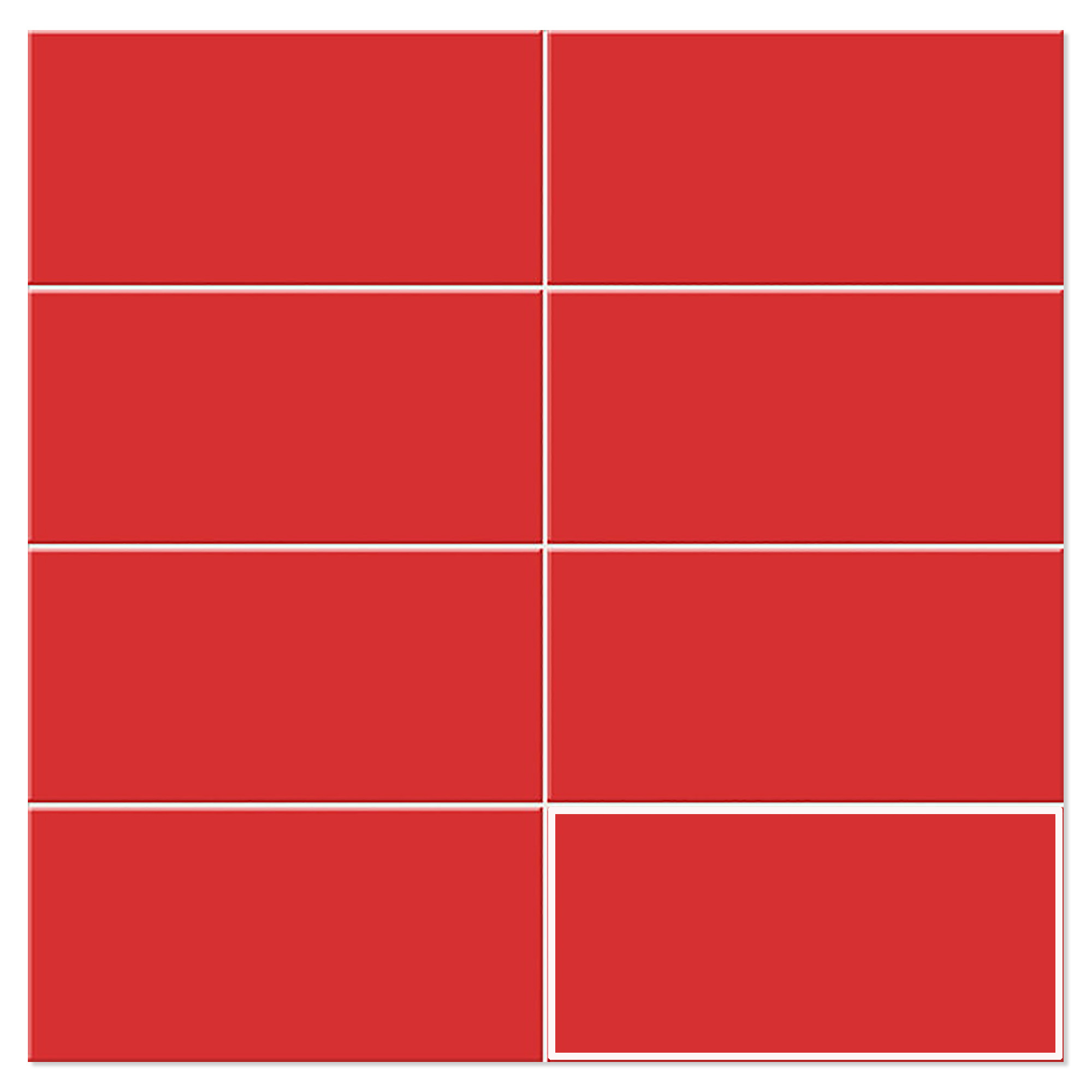 Mainzu Veggflis Chroma Rosso Matt 15x30 cm