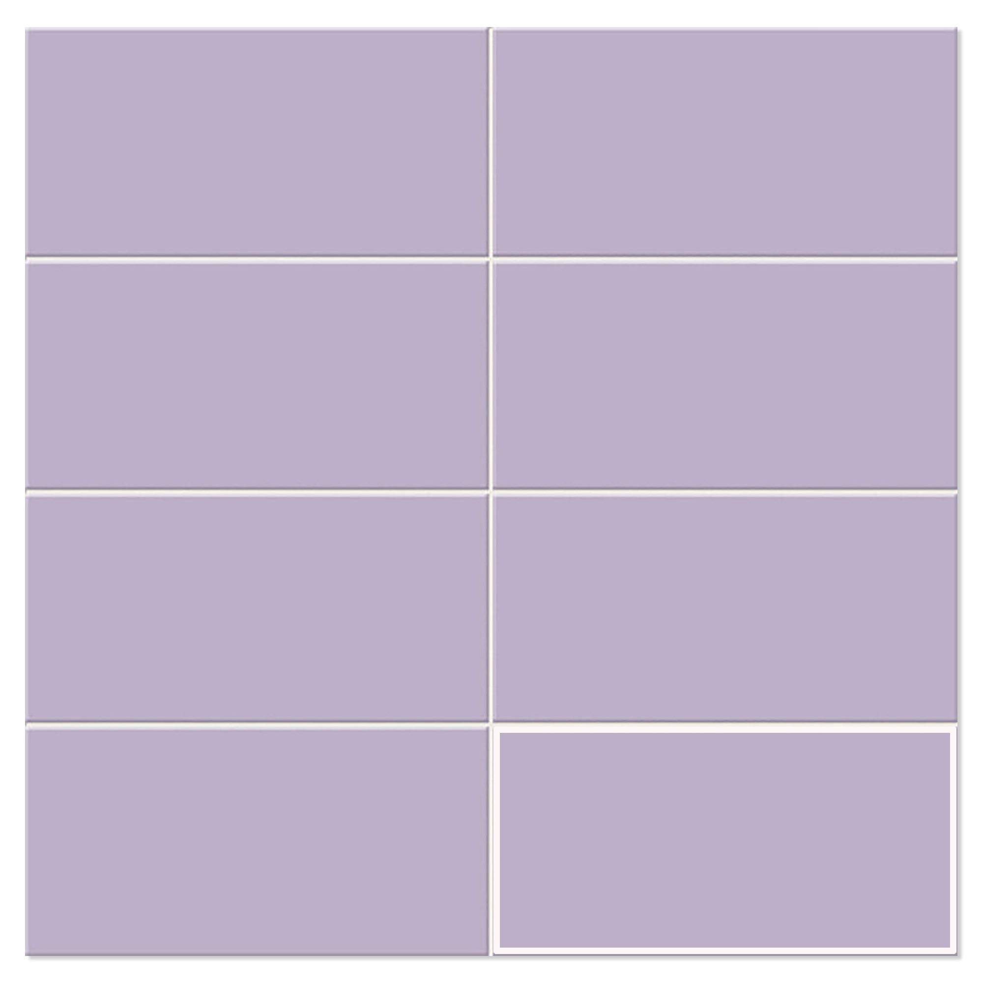 Mainzu Veggflis Chroma Viola Matt 15x30 cm