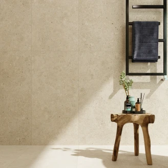 Gulvflis <strong>Kalksten Nord</strong>  Mörkbeige Matt 60x120 cm
