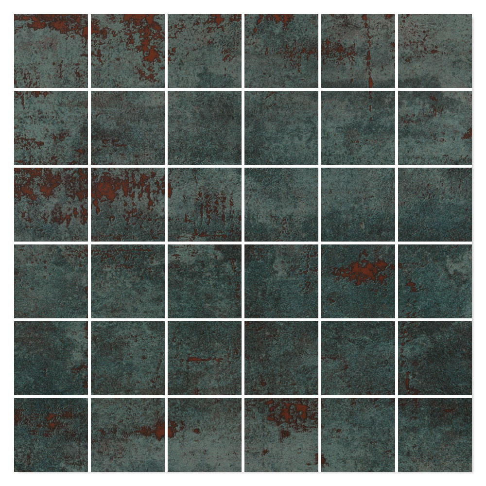 Mosaikkflis Metalic Grønn Matt 30x30 (5x5) cm
