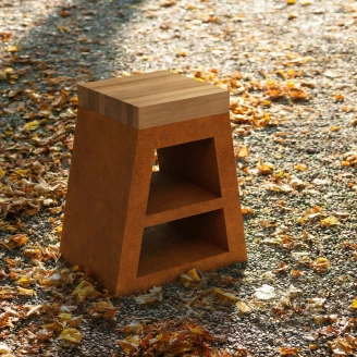 Cortena Hagebord Mesa Cortenstål 78x50 cm