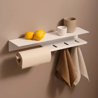 Kjøkkenrullholder <strong>Sommardopp</strong>  60 cm Venstre Hvit