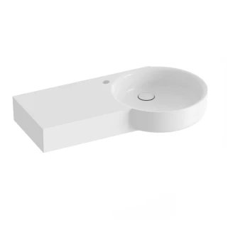 Ravak Servant Arc Venstre Hvit Blank 83 cm