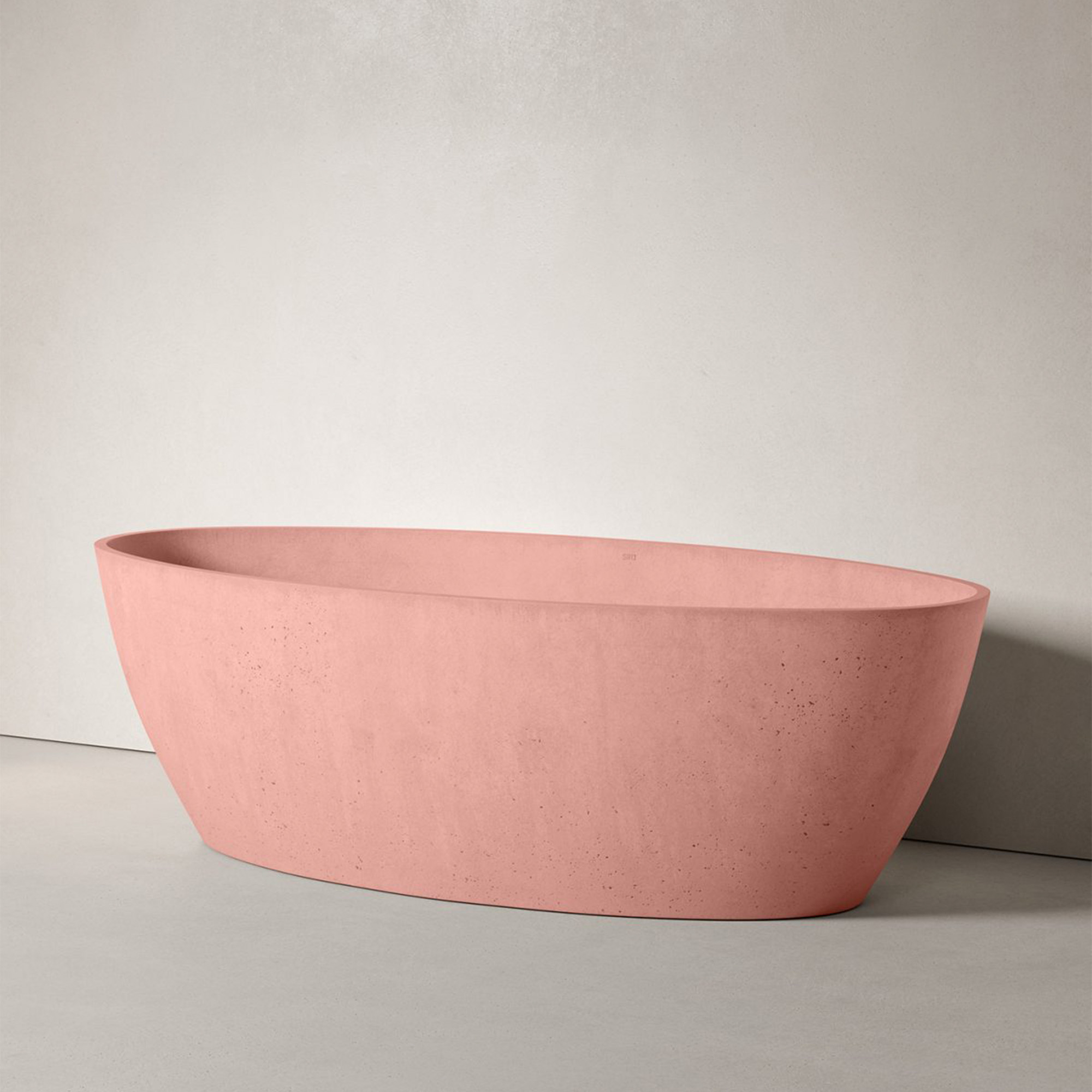 Sira Håndlagde Sement Badekar Fiord Rosa Matt