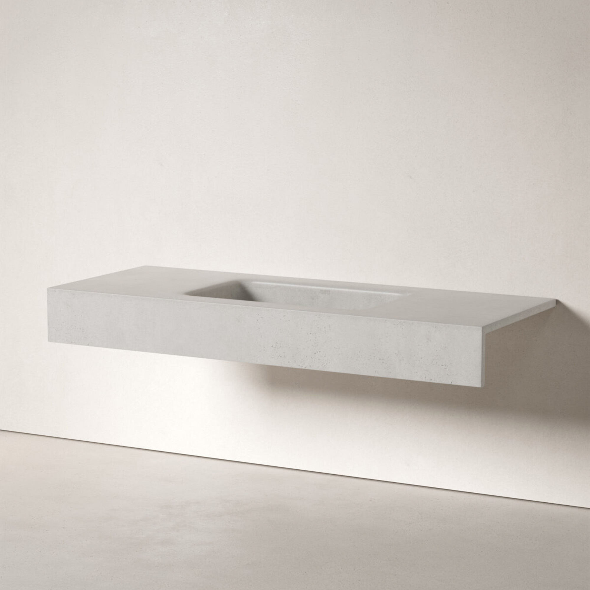Sira Håndlagde Sement Servant Arctic Grå Matt 120 cm
