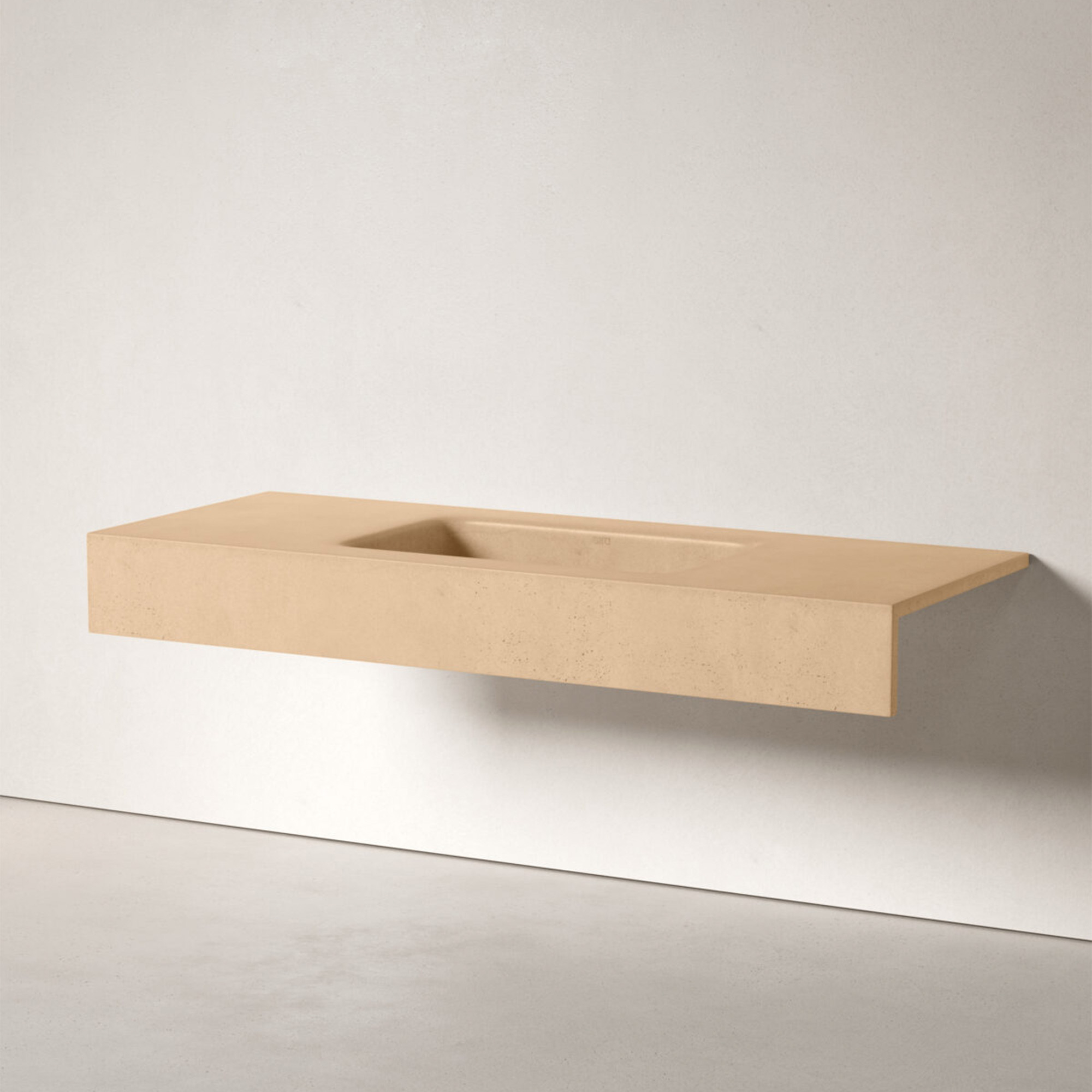 Sira Håndlagde Sement Servant Arctic Gul Matt 120 cm