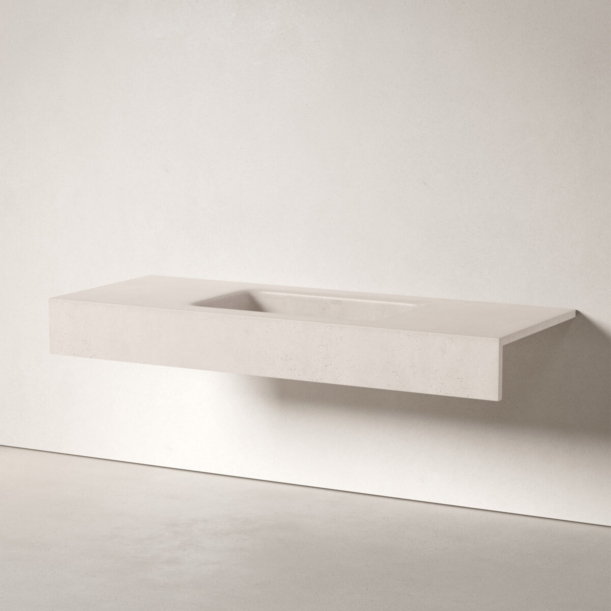 Sira Håndlagde Sement Servant Arctic Hvit Matt 120 cm