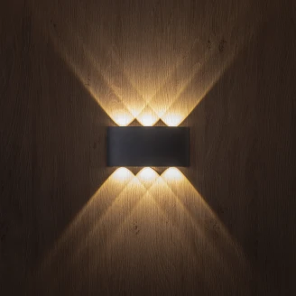 Utendørs Vegglampe <strong>Alvik</strong>  Grå Matt