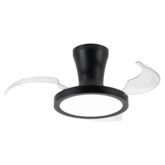 Taklampe med Vifte <strong>Halden</strong>  Svart Matt