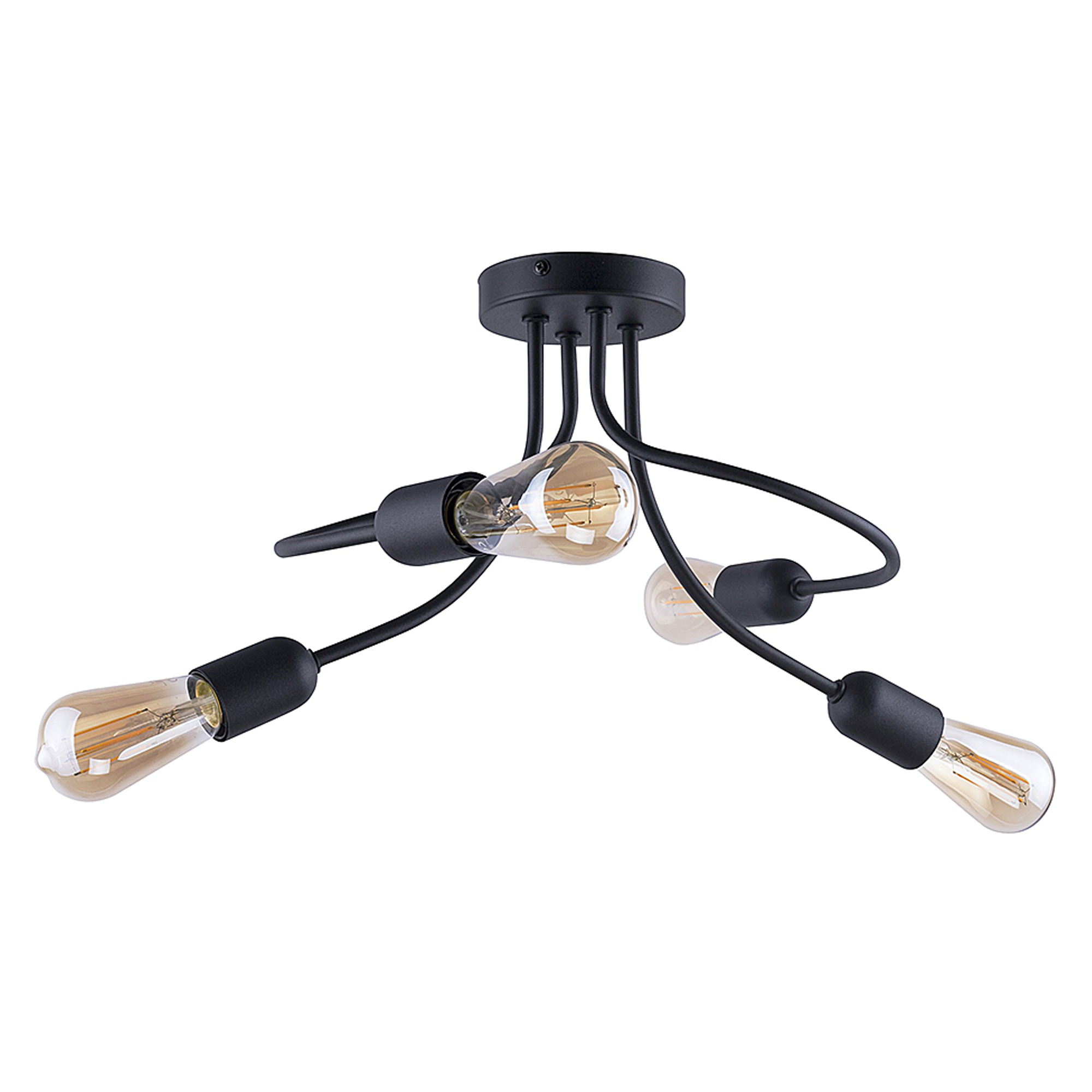 Taklampe Meril Svart Matt