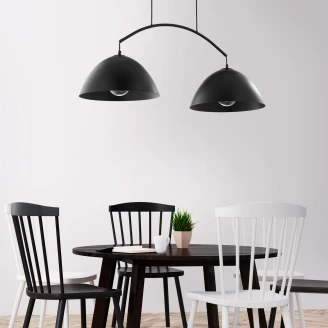 Hengelampe Duo <strong>Cortona</strong>  Svart Matt