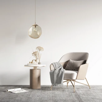 Hengelampe <strong>Ardea</strong>  Beige Matt 30x35 cm