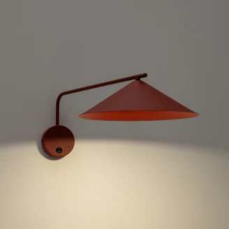 Vegglampe M <strong>Bruma</strong>  Rød Matt