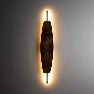 Vegglampe L <strong>Marevo</strong>  Mørkt Tre Matt