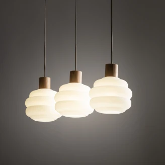 Hengelampe Trio <strong>Bellmont</strong>  Beige, Hvit Matt