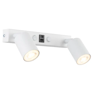 Vegglampe med USB <strong>Arvel</strong>  Hvit Matt