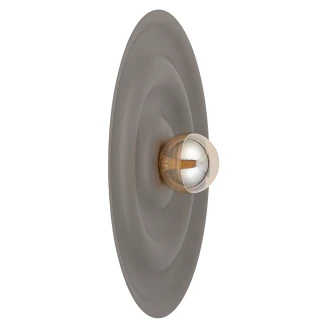 Vegglampe L <strong>Solvay</strong>  Brun Matt