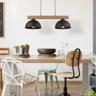 Hengelampe Duo <strong>Visby Light</strong>  Svart Matt