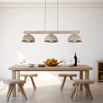 Hengelampe Trio <strong>Visby Light</strong>  Sand Matt