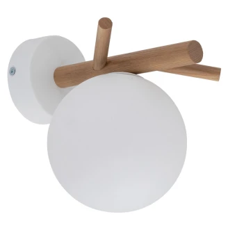 Vegglampe <strong>Duffy</strong>  Hvit, Tre Matt