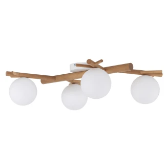 Taklampe Quadra <strong>Duffy</strong>  Hvit, Tre Matt