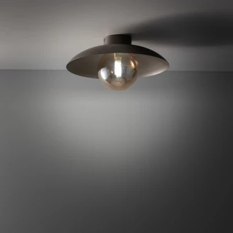 Vegglampe Solin Brun Matt