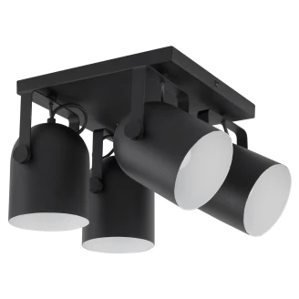Taklampe Quadra <strong>Liam</strong>  Svart Matt