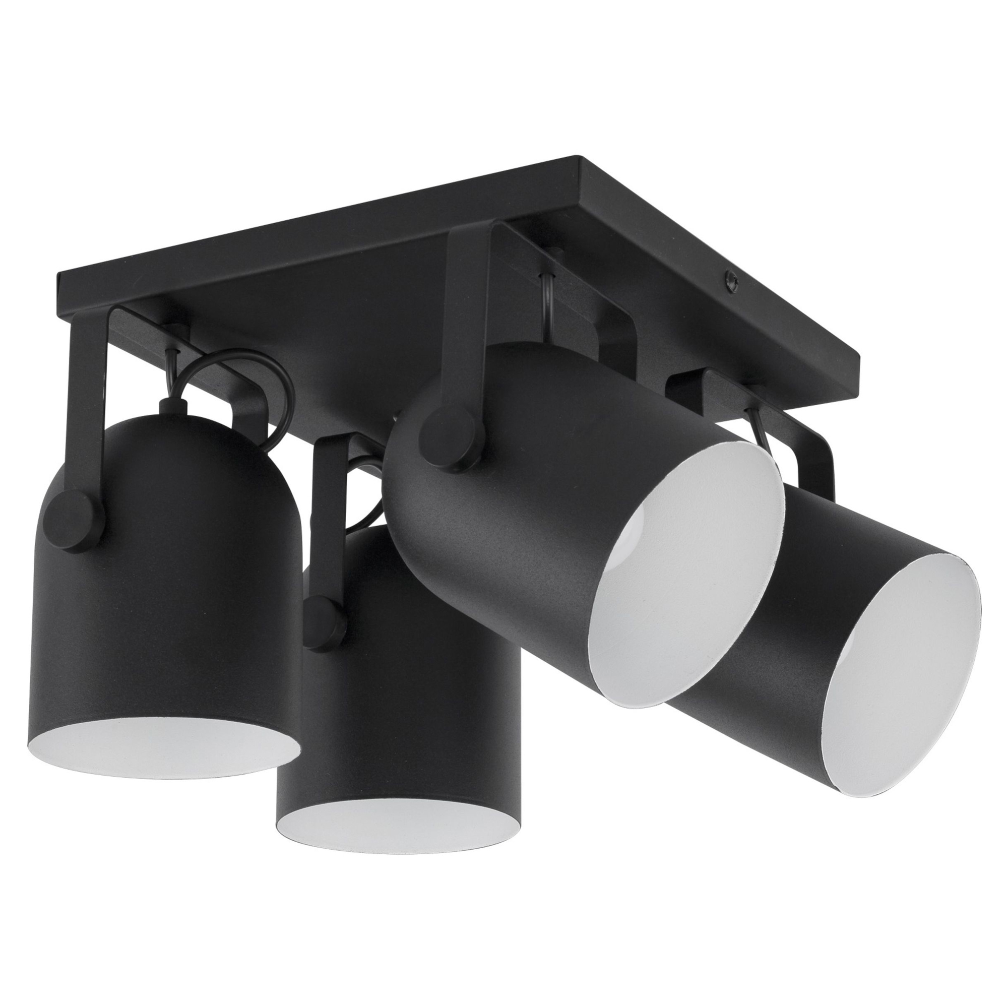 Taklampe Quadra Liam Svart Matt