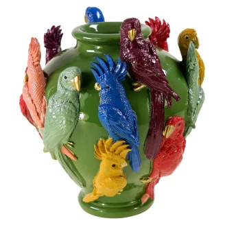 Werner Voss Vase Parrots Grønn