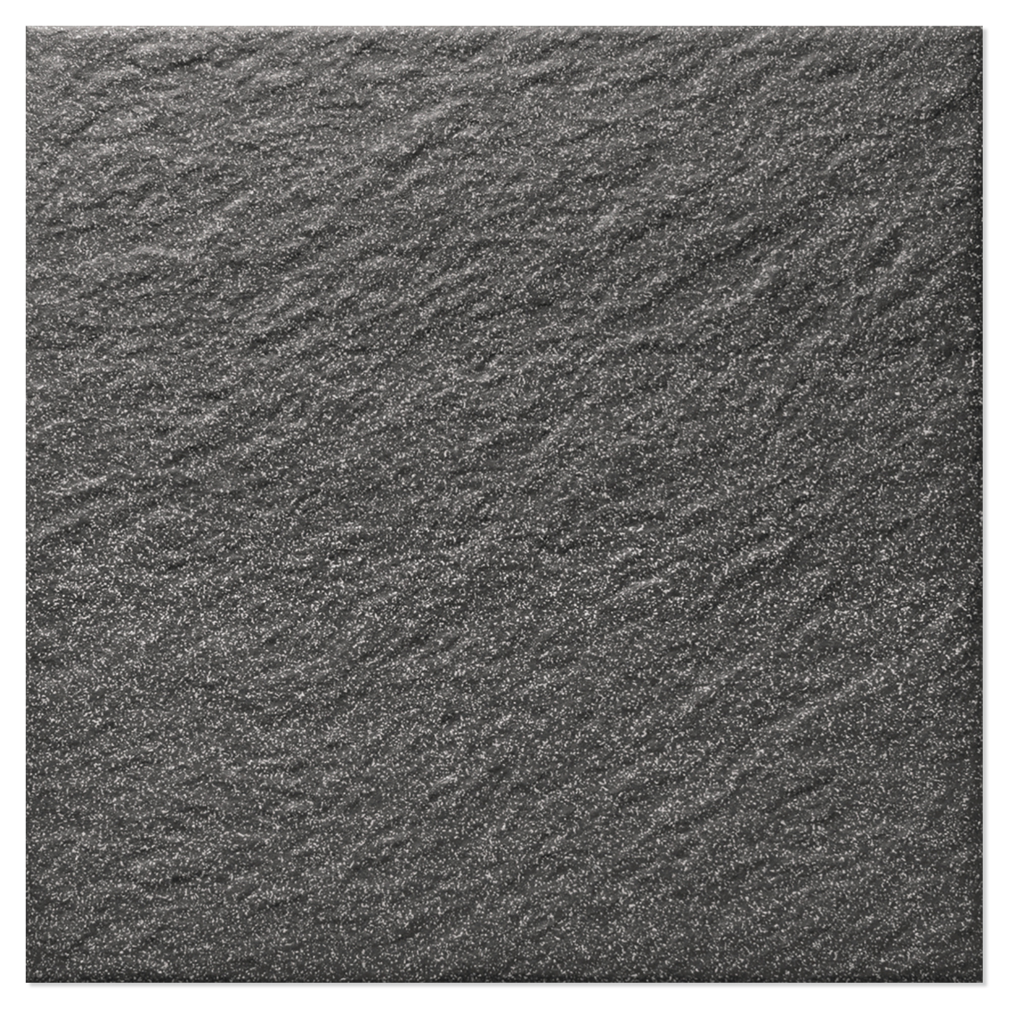 Gulvflis Granitt Svart Relief Matt 20x20 cm