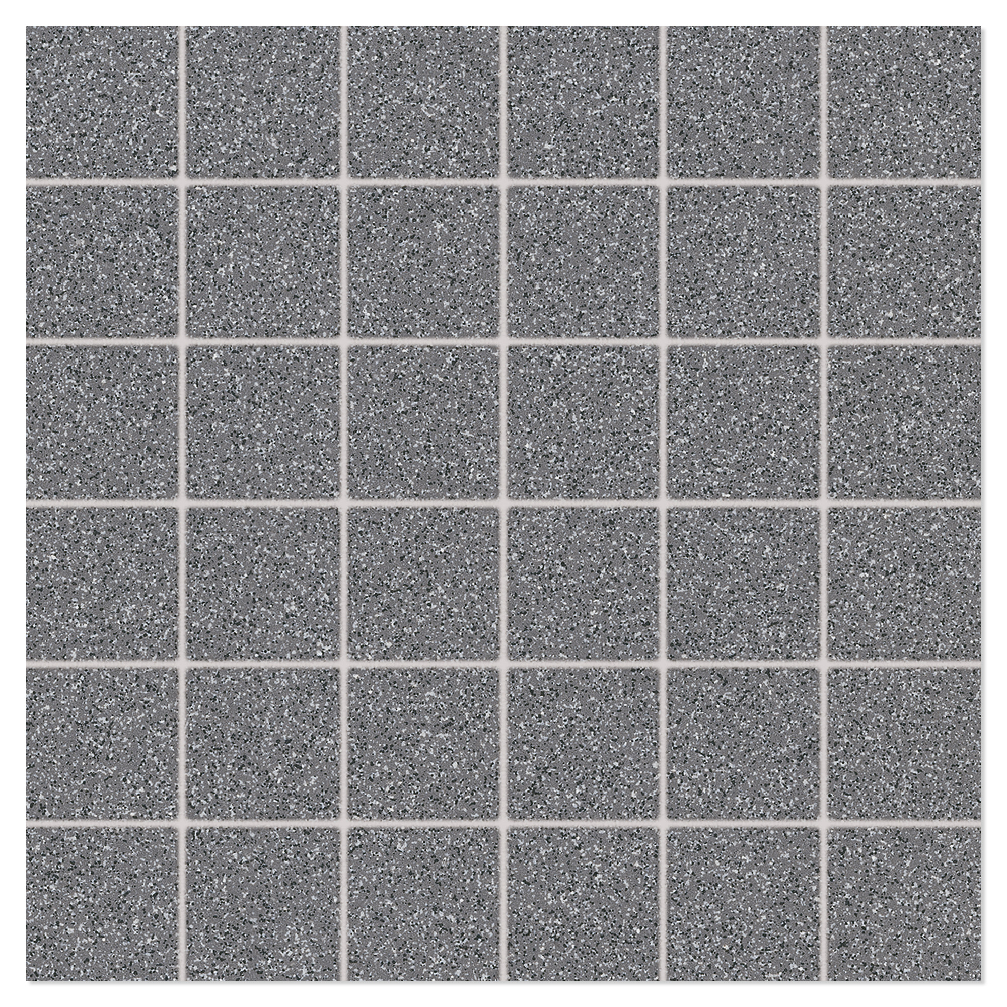 Mosaikkflis Granitt Mørk Grå Matt 30x30 (5x5) cm