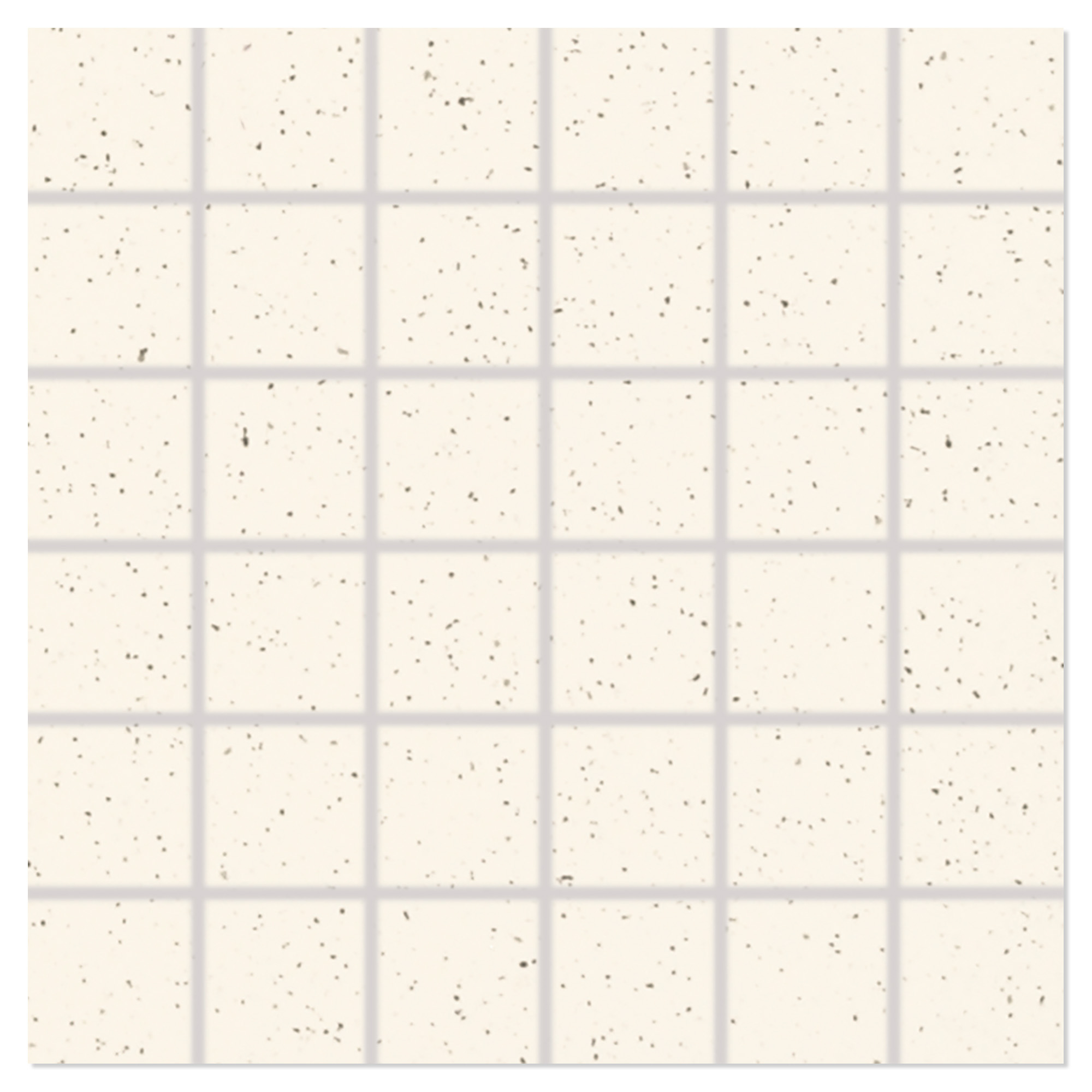 Mosaikkflis Granitt Vit Matt 30x30 (5x5) cm